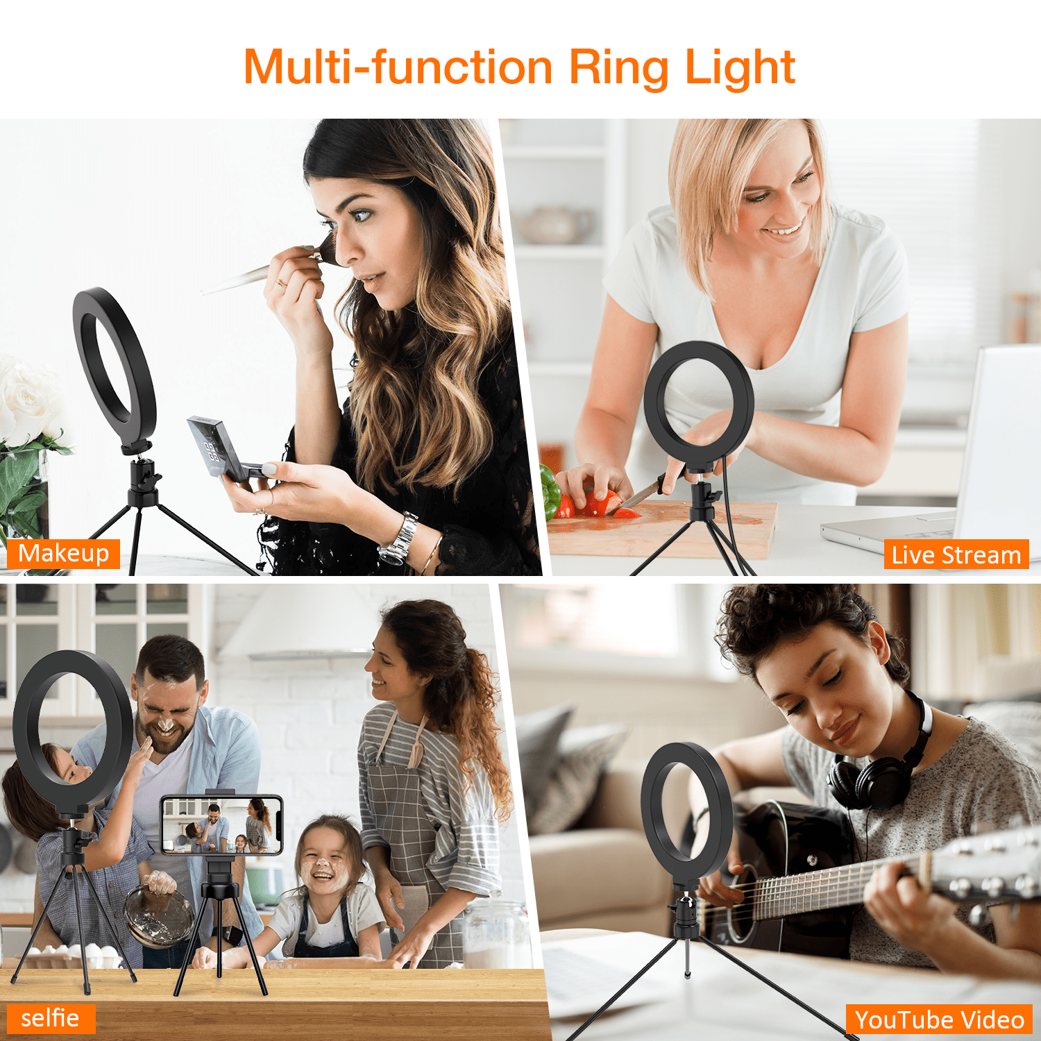 PC46 6” Selfie Ring Light with Stand