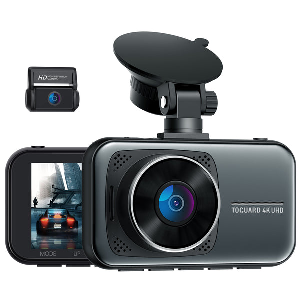 Toguard C200/DC16 4K ,2160P & 1080P Front and Rear Dual Dash Camera 3 inch LCD Display