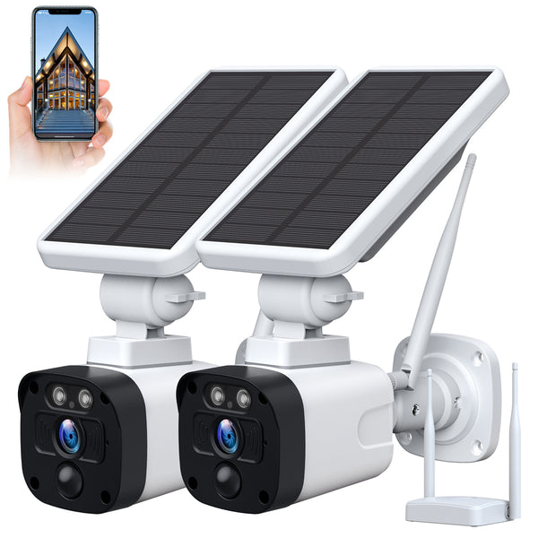Toguard SC02/SC14 3MP Solar Wireless Outdoor Security Camera System ( Include Base Station)
