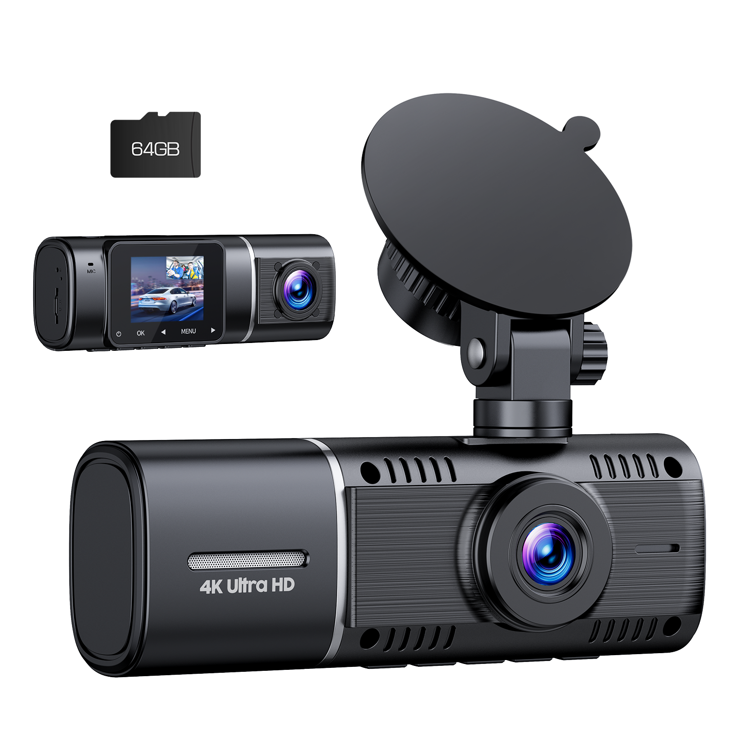 Cam Front Toguard Dash Cam 4k Lens Toguard Dashcam 4k Gps