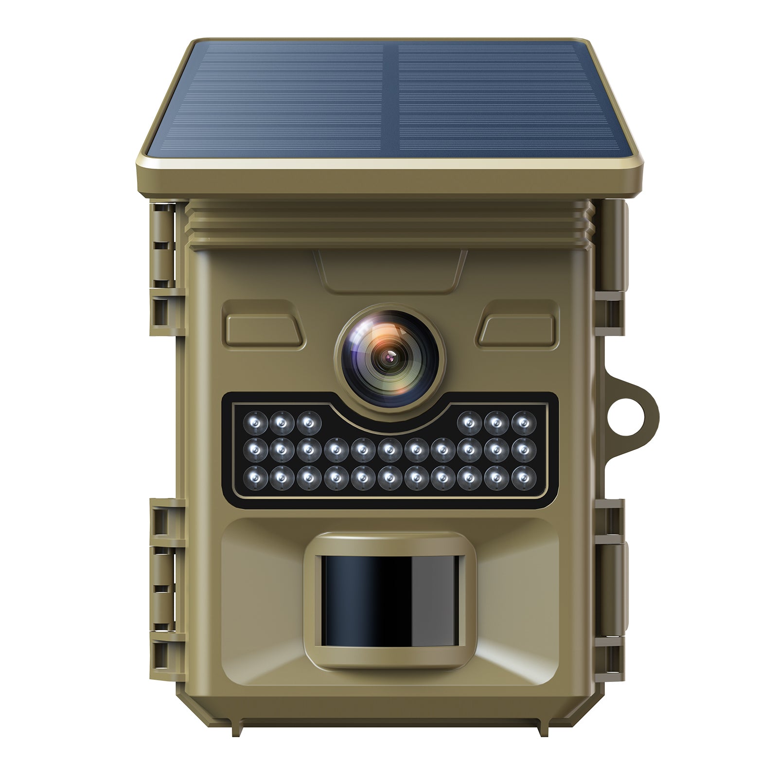  1080P 32MP Trail Cameras Solar Powered Game Camera with Night Vision Motion Activated IP66 Waterproof Loop Recording for Wildlife Monitoring