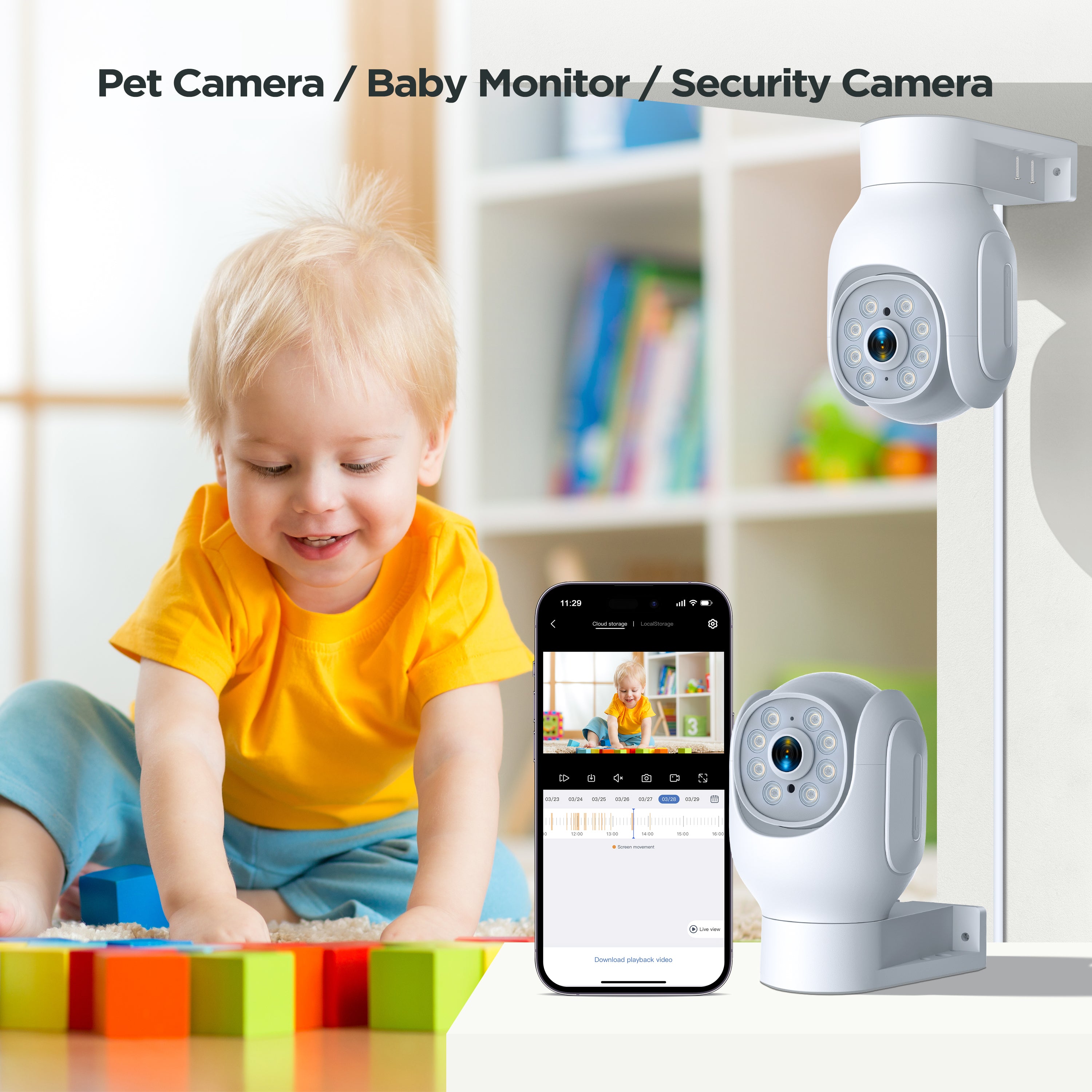 Wireless Outdoor Security Camera with Smart Motion