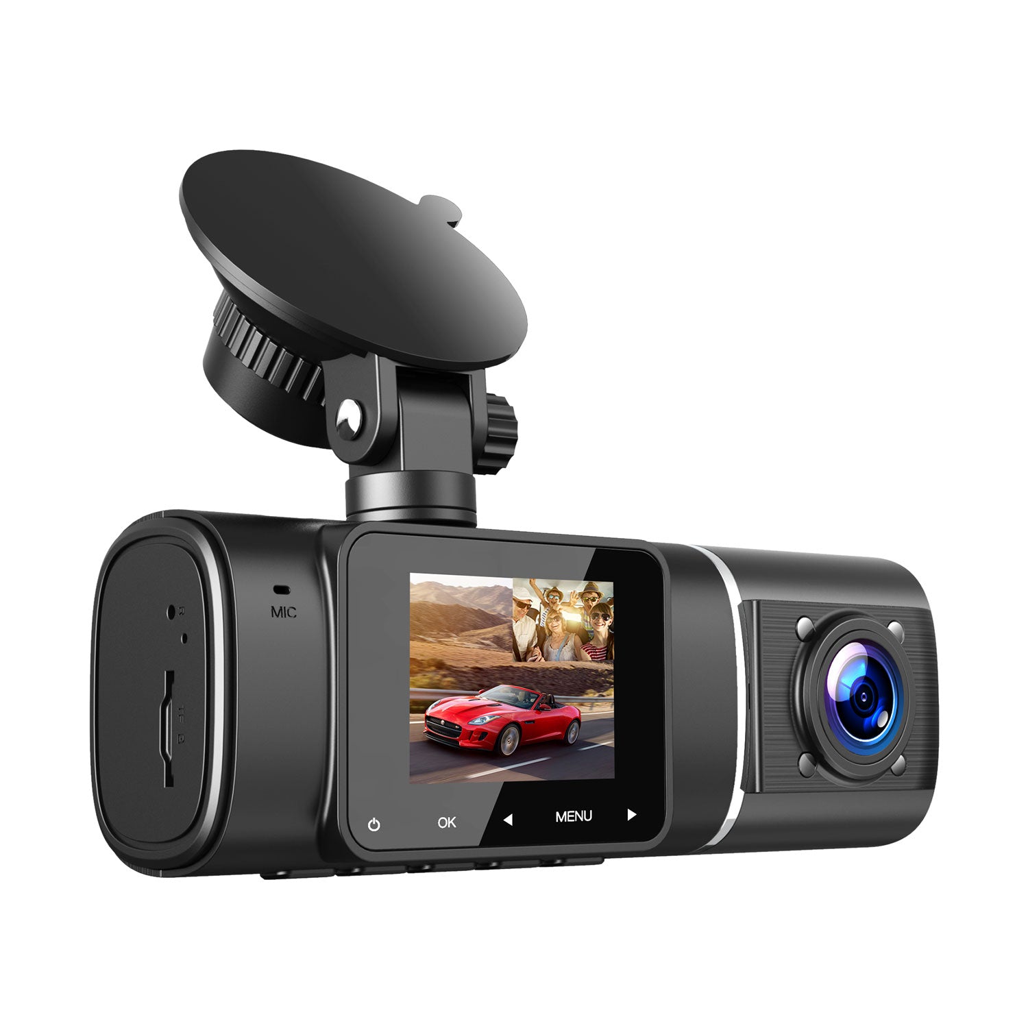 3 4 Inch Hd Car Dvr Dashcam 1080p Dash Camera Mini 2 Channel Dash