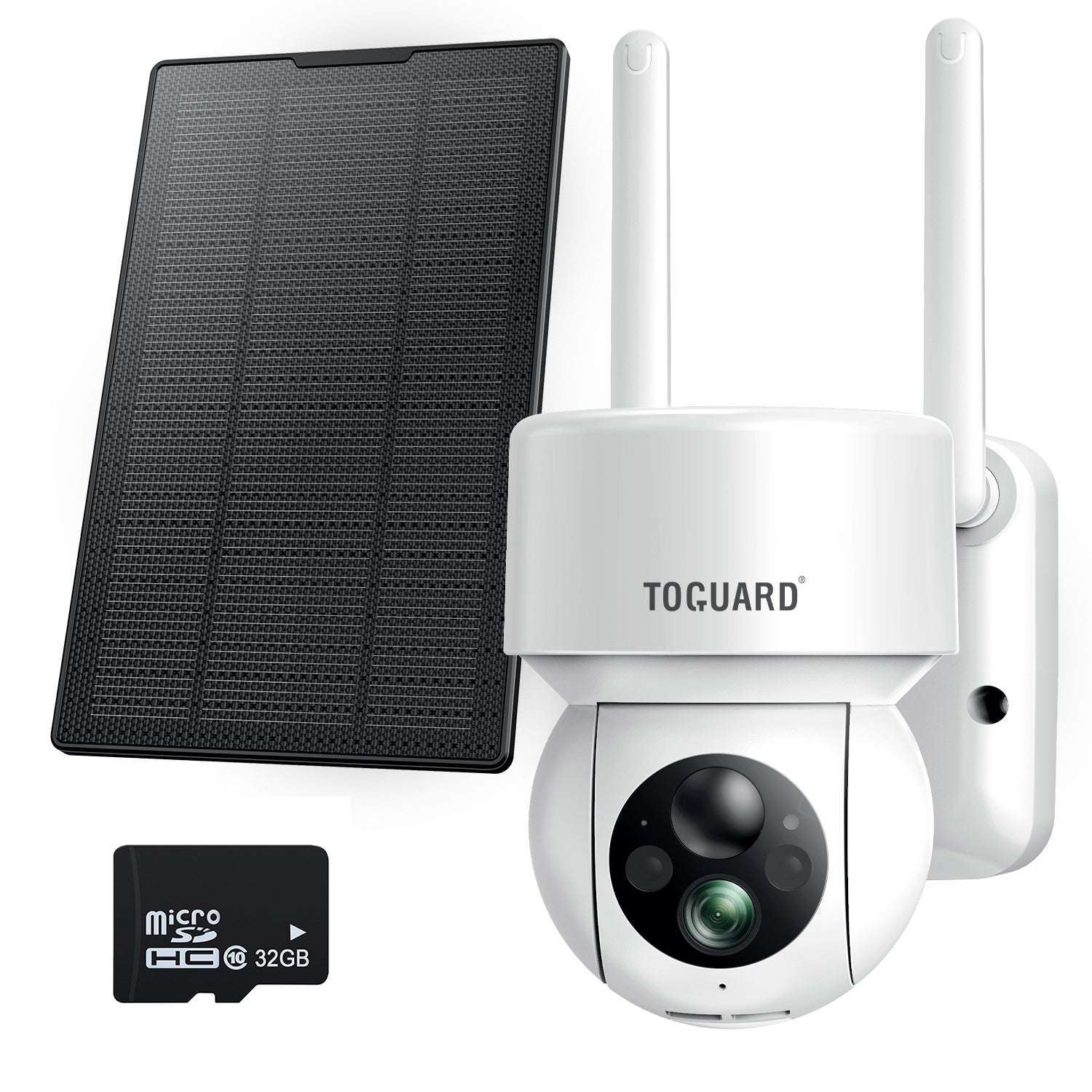 Toguard AP55 1080 PTZ 15000mAh Rechargeable Battery Security Camera With Solar Panel