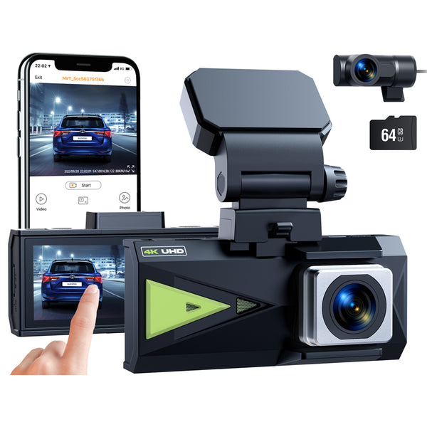 Toguard DC15 Real 4K+ 2K Front and Rear Dual Sony Sensor Dash Camera, The Highest-Definition & Performance Dashcam（Only sold in Canada））