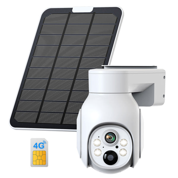 Toguard SC12 3MP 4G LTE No WiFi Cellular Security Camera With Solar Panel & SIM Card(Verizon AT&T T-Mobile)