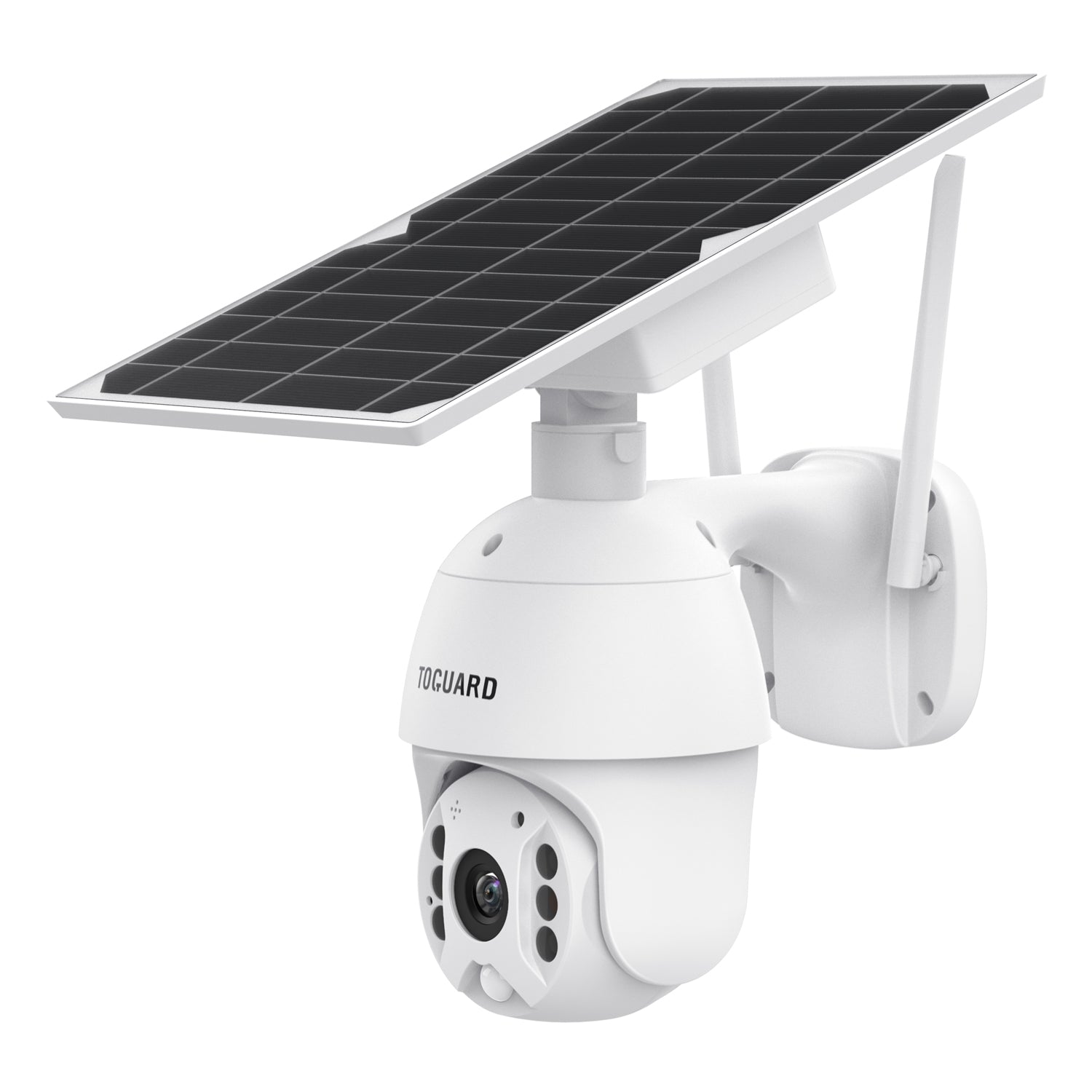 Toguard AP40 1080P sans fil avec batterie à énergie solaire, détection de mouvement de vision nocturne en couleur, caméra de sécurité extérieure