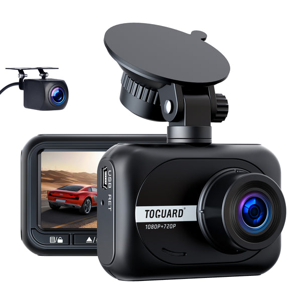 Toguard CE18A/DC07 Mini Dual Dash Cam for Cars 1080P Front and Rear Dash Camera(Only available in the UK and US)