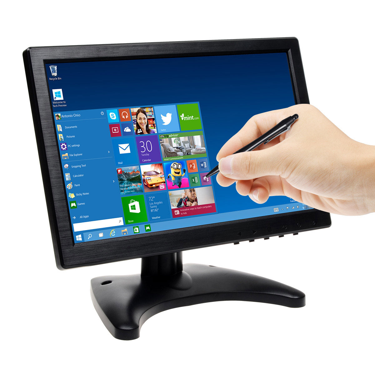 Toguard  WR952 Portable Monitor 10.1 Inch IPS Touchscreen HD  Computer