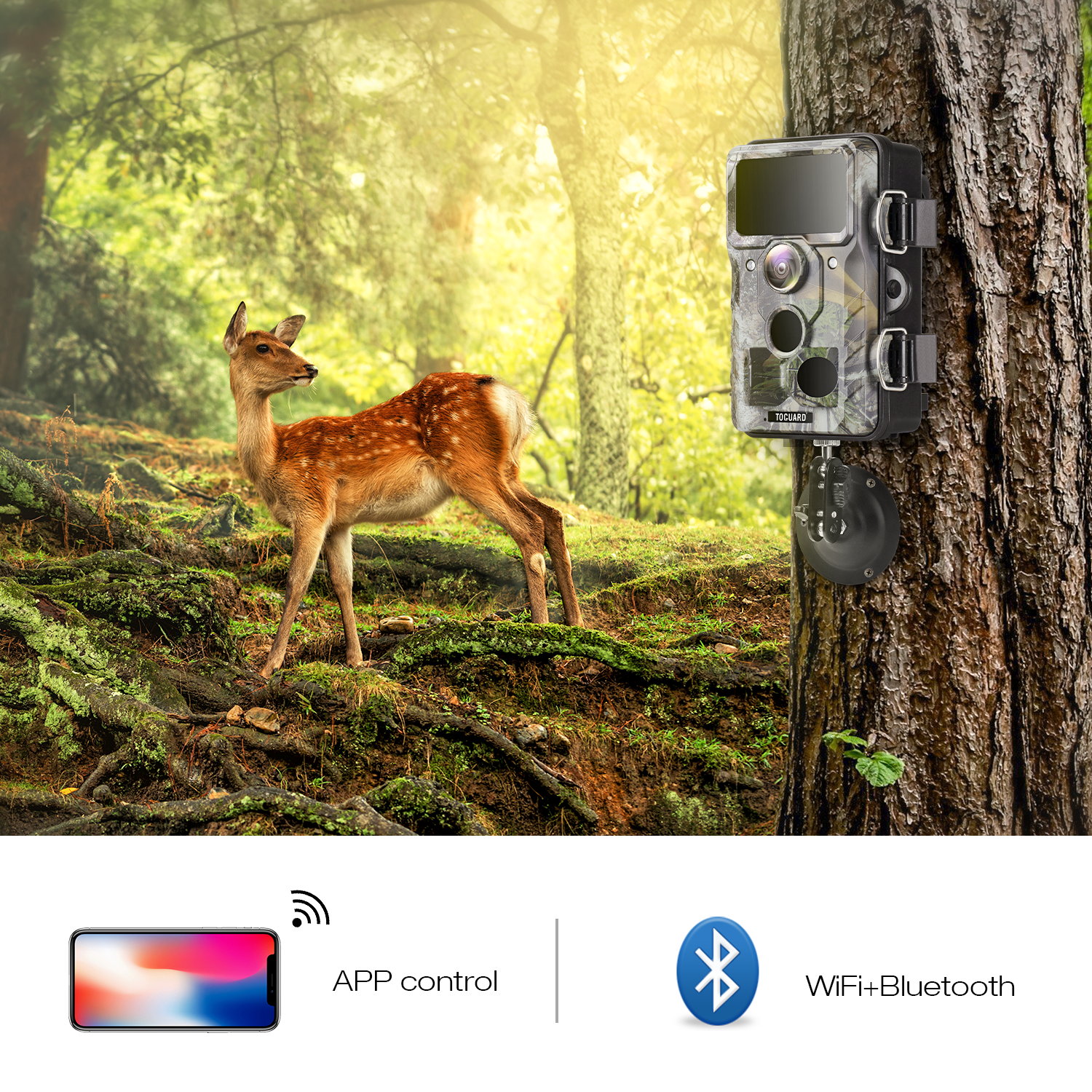 Caméra de chasse Toguard H85 Trail WiFi Bluetooth 20MP 1296P