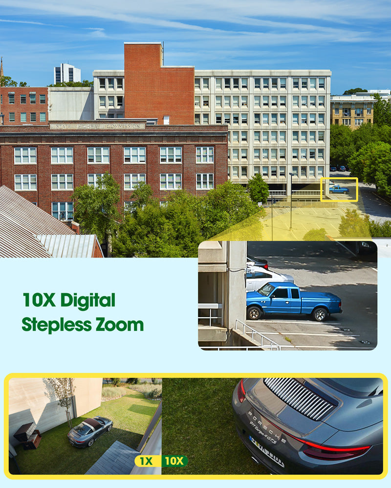 Toguard SC09 Wireless 10X Hybrid Zoom Auto Tracking 360° PTZ Security Camera （Only Available in Europe）