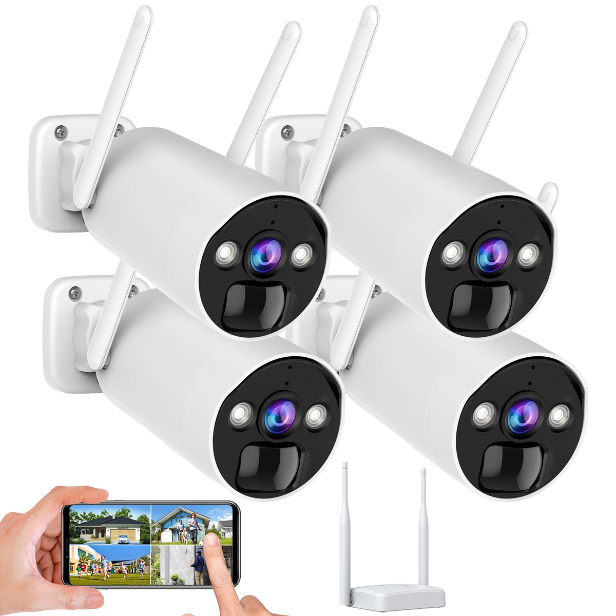 Toguard SC03 3MP Wireless Battery Security Camera And WiFi Base Station(Only available in the US)