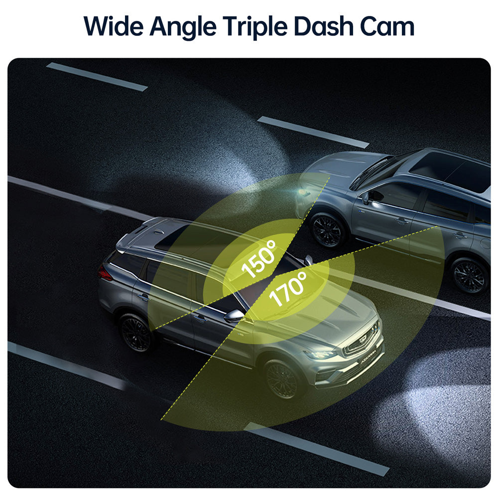 Toguard C310 Dual Dash Cam Front and Inside 1080P Dash Camera for Cars With 64GB SD Card(USA  ONLY)