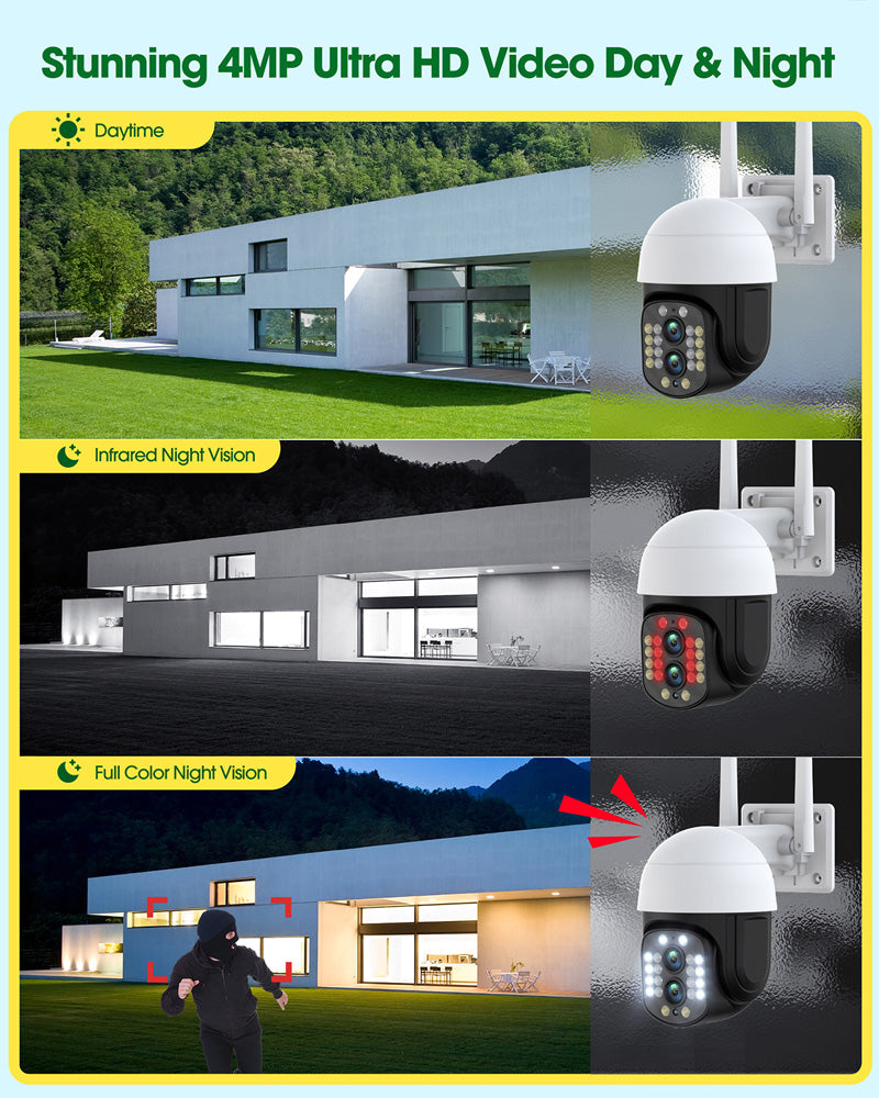 Toguard SC09 Wireless 10X Hybrid Zoom Auto Tracking 360° PTZ Security Camera （Only Available in Europe）