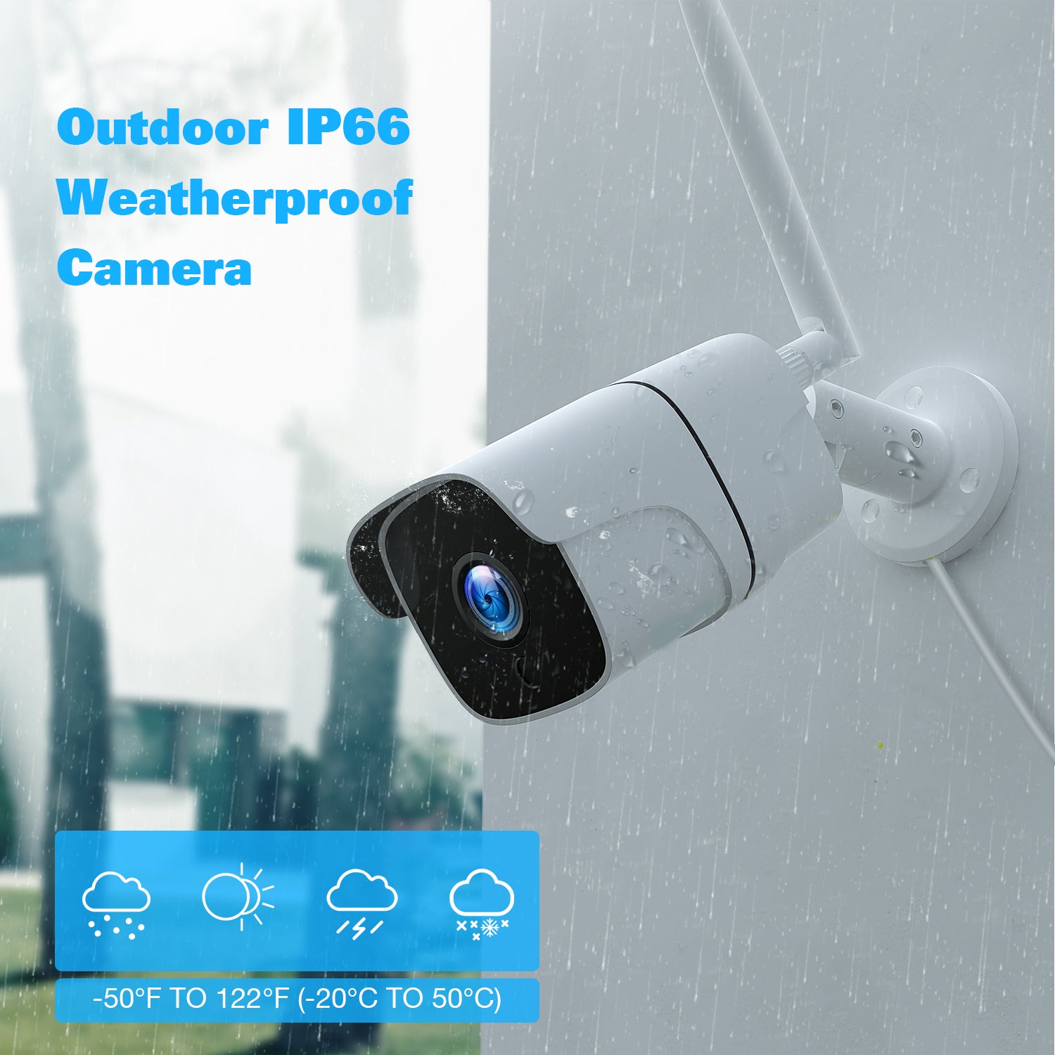 Toguard W400 4Pcs 1080P 8CH NVR Wireless Security Camera System with 12 inch LCD Monitor &  3TB Hard Drive (Only Available In Europe)