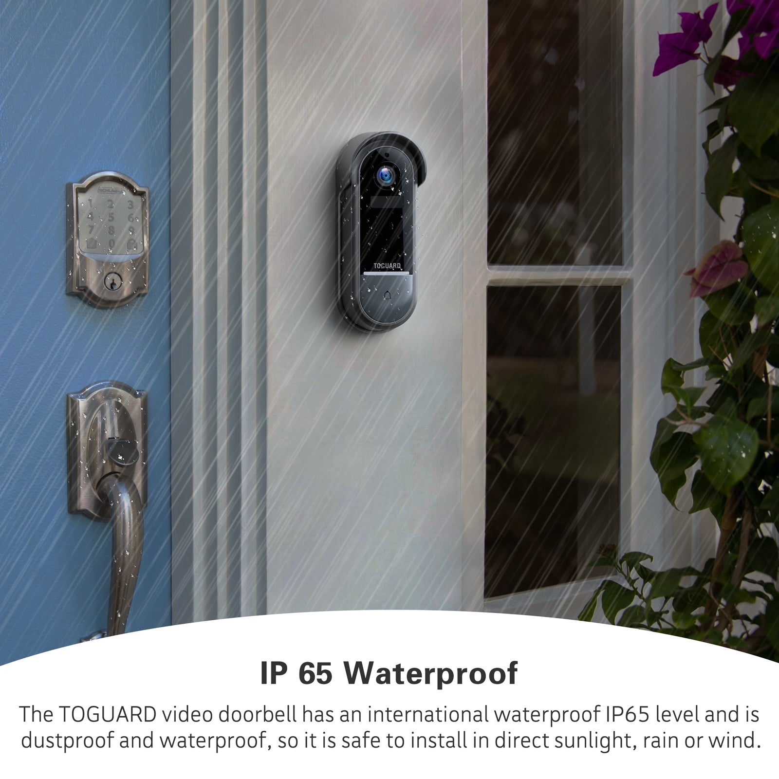 TOGUARD  DB30 1080p WiFi Video Smart Doorbell Camera