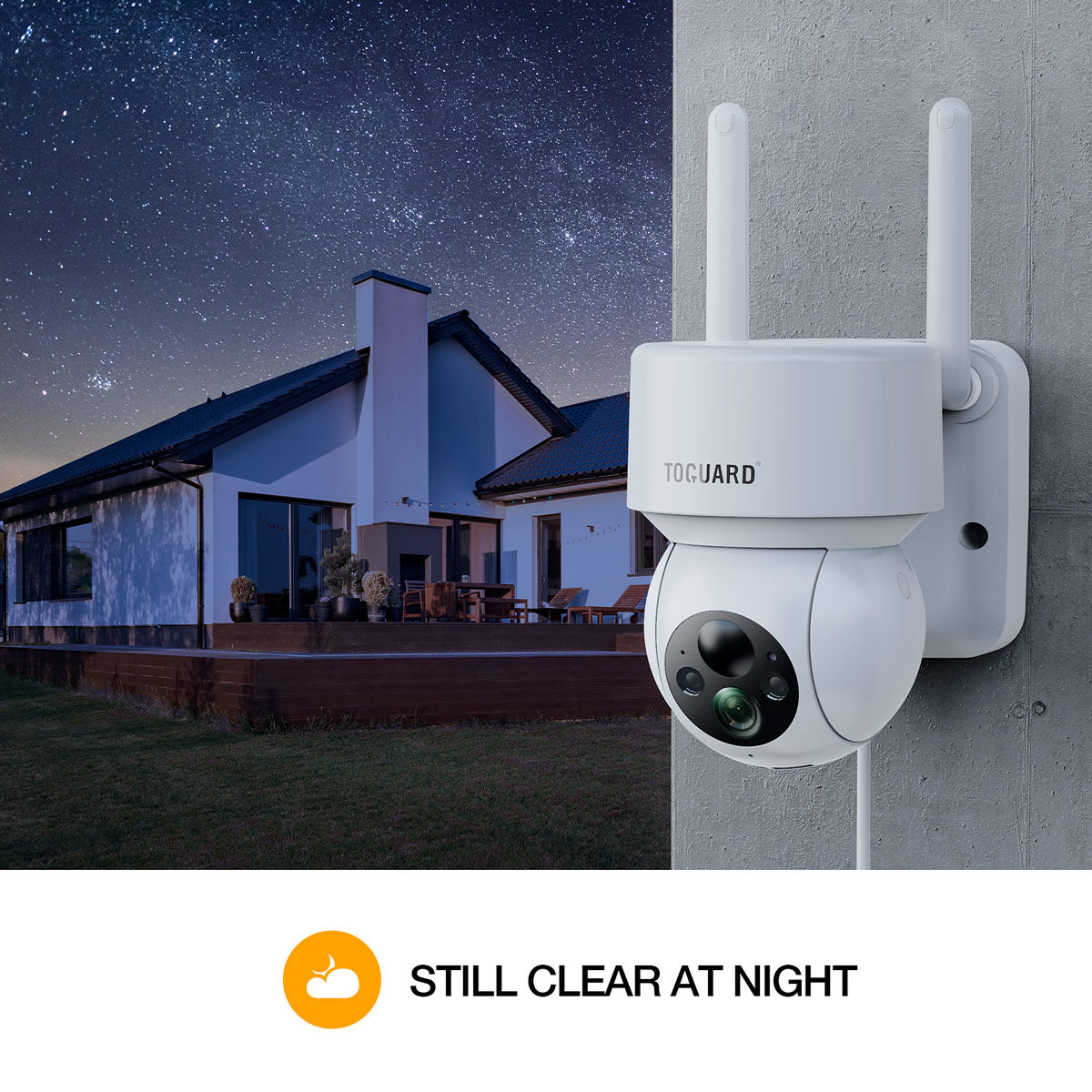 Toguard AP55 1080 PTZ 15000mAh Rechargeable Battery Security Camera With Solar Panel