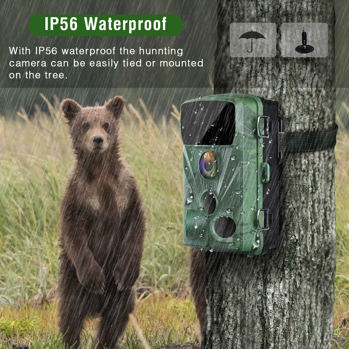 Toguard H70A 20MP 1080P Wildkamera für Jagd und Wildbeobachtung