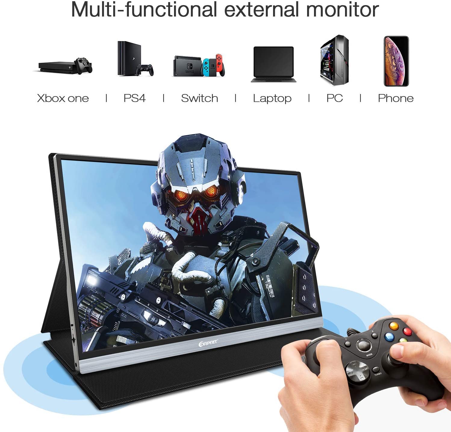 Corprit D158 Upgraded 15.6" 1080P FHD USB Portable Monitor for Laptop (Out Of Stock In The US)