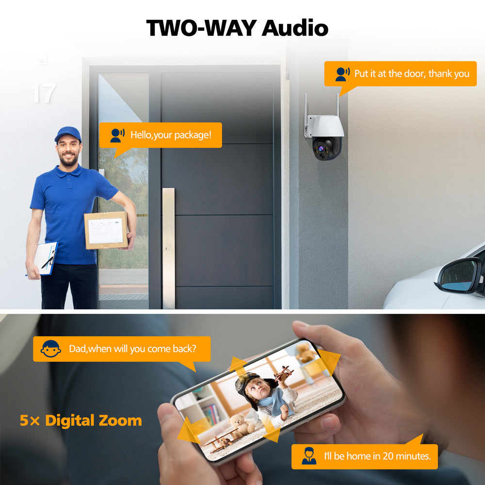 Toguard SC06 4MP 100% Wire-Free Battery Powered Security Camera System No Monthly Fee（Europe ONLY）