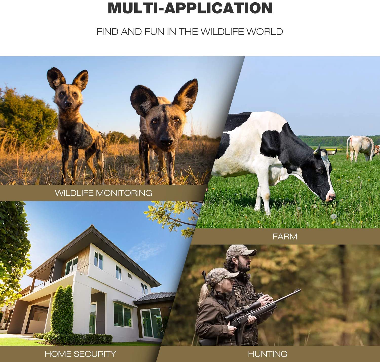 Toguard H100 4K WiFi Trail Camera Bluetooth 30MP with IR LEDs Night Vision Game Camera (Only Available In Europe)