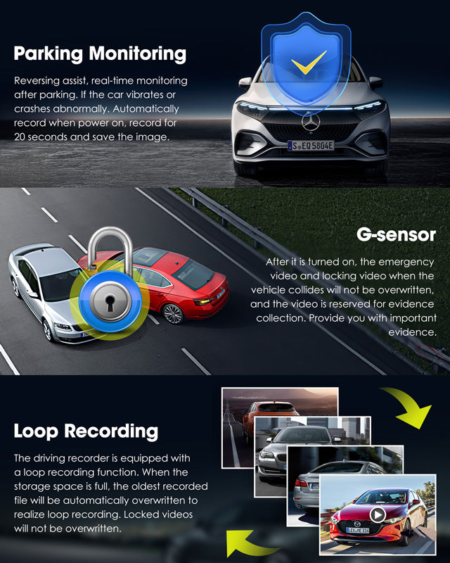 Toguard DC15 Real 4K+ 2K Front and Rear Dual Sony Sensor Dash Camera, The Highest-Definition & Performance Dashcam