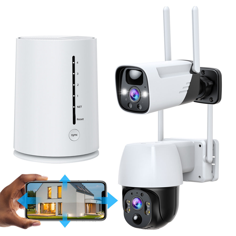 Toguard SC06 4MP 100% Wire-Free Battery Powered Security Camera System No Monthly Fee