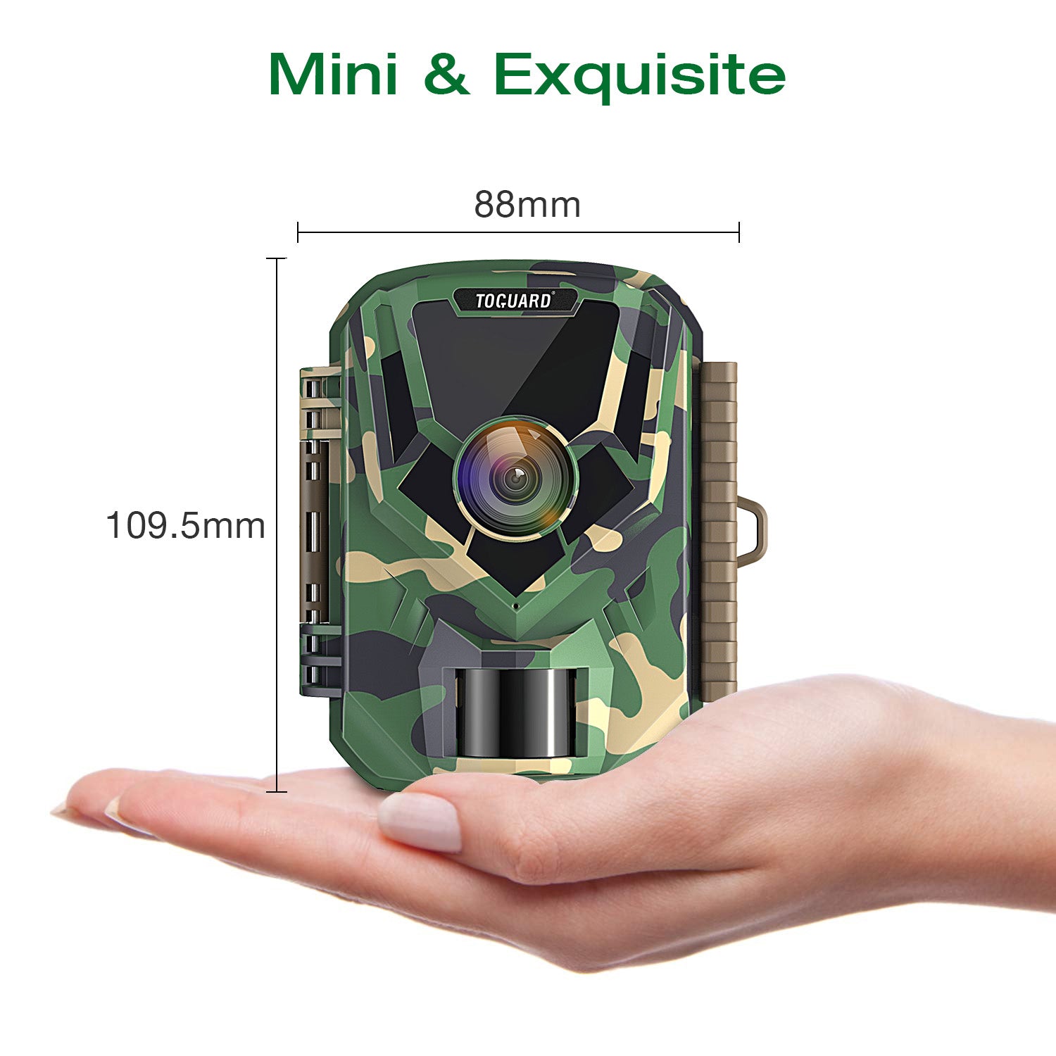 Mini caméra de piste Toguard H20 16MP 1080P pour la surveillance de la faune et l'observation à domicile