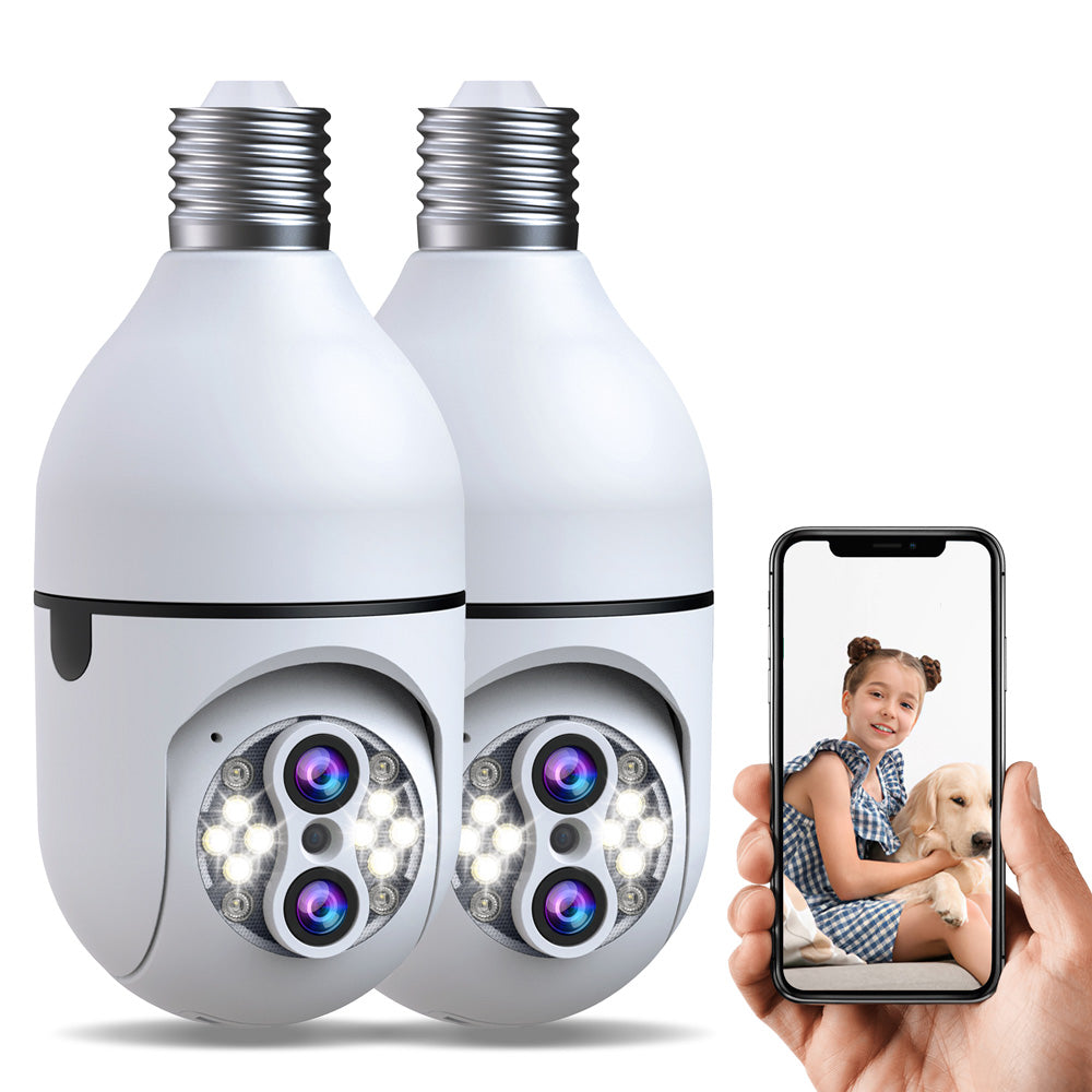 Toguard SC11 2MP 10 x Zoom Wireless WiFi PTZ Light Bulb Security Camera(Available only in the US and Canada)