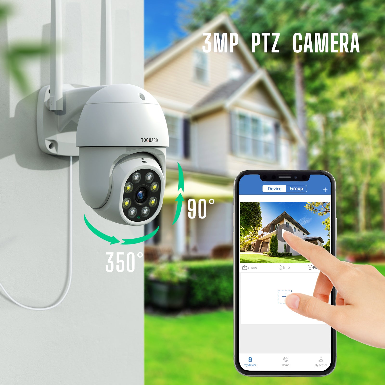 Toguard W310 Wireless Home Security Camera System Outdoor PTZ Cameras and Bullet Cameras（Only available in Canada）