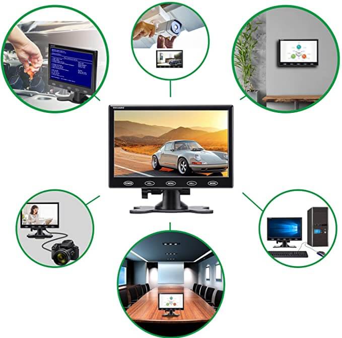 Toguard D701 7inch Monitor Portable Powered LCD Display - Toguard camera